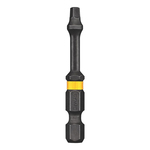 Impact Driver Bit, #3 Square Point, 2 in OAL, 1/4 in, Steel