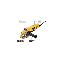 Small Angle Grinder, 4-1/2 in Dia Wheel