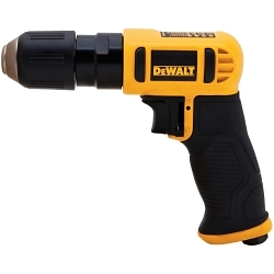 Reversible Drill, 3/8 in Keyless Chuck, 3.6 cfm Air Flow, 90 psi