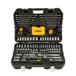 Mechanic Socket Tool Set, Case Tool Storage, 1/4 in, 3/8 in, 1/2 in Drive 6-Point, 168 Pieces