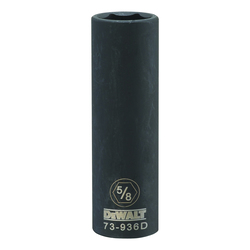 Deep Length Socket, 1/2 in, 5/8 in