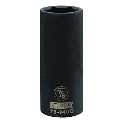 Deep Length Socket, 1/2 in, 7/8 in