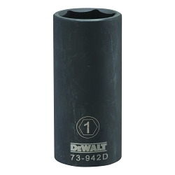 Deep Length Socket, 1/2 in, 1 in