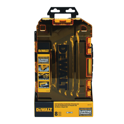 Ratcheting Wrench Set, 8 Pieces, 5/16 to 3/4 in, Polished Chrome