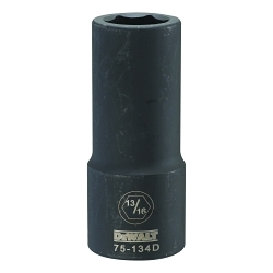 Deep Length Socket, 3/4 in, 13/16 in