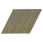 28 deg Wire Weld Framing Nail, 3-1/2 in L, 0.131 in Dia, 9 ga, Bright, Steel