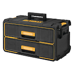 Portable Stackable Tool Box With Drawers, 12 in H x 21 in W x 13 in D