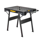 Express Folding Workbench, 23 in H x 4 in W, 1000 lb Load, Black/Yellow