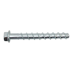 Screw-Bolt+; Heavy Duty Screw Anchor, 1/4 in Dia, 1-3/4 in OAL, Hex Washer Head Drive