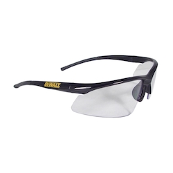 Safety Glasses, Clear Lens, Half-Frame Frame, Black