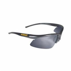 Safety Glasses, Smoke Lens, Half-Frame Frame, Black