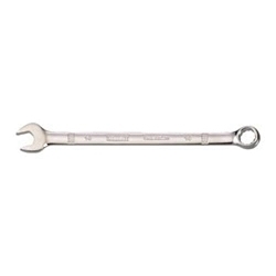 Combination Wrench, 10 mm, 15 deg Offset, 6-11/32 in OAL, Steel, ASME B107.100