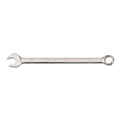 Combination Wrench, 14 mm, 15 deg Offset, 7-19/32 in OAL, Steel, ASME B107.100