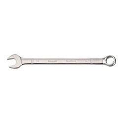 Combination Wrench, 17 mm, 15 deg Offset, 8-31/32 in OAL, Steel, ASME B107.100