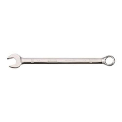 Combination Wrench, 19 mm, 15 deg Offset, 9-27/32 in OAL, Steel, ASME B107.100