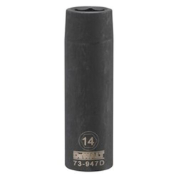 Deep Length Socket, 1/2 in, 14 mm, 6 Points