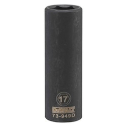 Deep Length Socket, 1/2 in, 17 mm, 6 Points