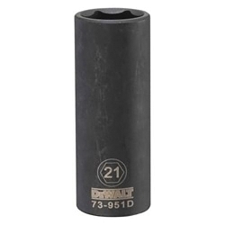 Deep Length Socket, 1/2 in, 21 mm, 6 Points