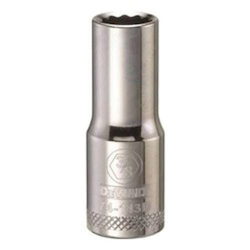 Deep Length Socket, 3/8 in, 3/8 in, 12 Points