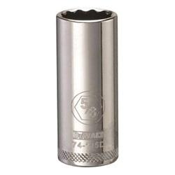 Deep Length Socket, 3/8 in, 5/8 in, 12 Points