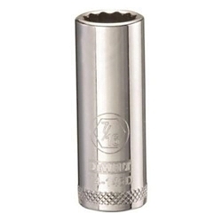 Deep Length Socket, 3/8 in, 7/16 in, 12 Points