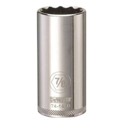 Deep Length Socket, 3/8 in, 7/8 in, 12 Points