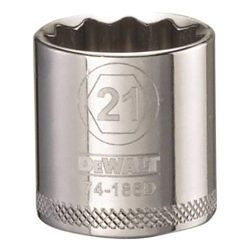 Socket, 3/8 in, 21 mm, 12 Points