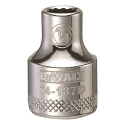 Socket, 3/8 in, 1/4 in, 12 Points