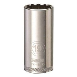 Deep Length Socket, 3/8 in, 19 mm, 12 Points