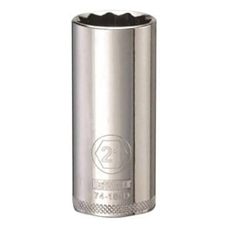 Deep Length Socket, 3/8 in, 21 mm, 12 Points