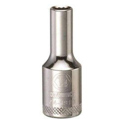 Deep Length Socket, 3/8 in, 1/4 in, 12 Points