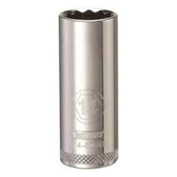 Deep Length Socket, 3/8 in, 14 mm, 12 Points