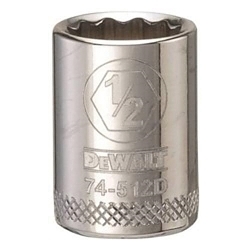 Socket, 3/8 in, 1/2 in, 12 Points