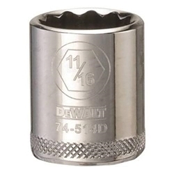 Socket, 3/8 in, 11/16 in, 12 Points
