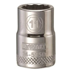 Socket, 3/8 in, 11 mm, 12 Points