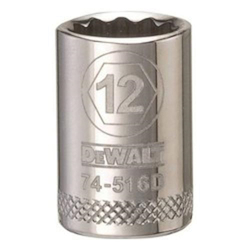 Socket, 3/8 in, 12 mm, 12 Points