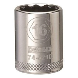 Socket, 3/8 in, 16 mm, 12 Points