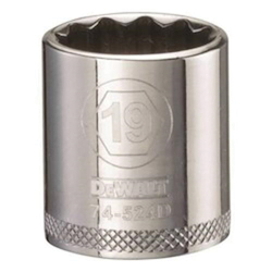 Socket, 3/8 in, 19 mm, 12 Points