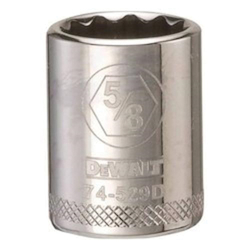 Socket, 3/8 in, 5/8 in, 12 Points