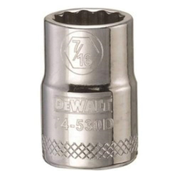 Socket, 3/8 in, 7/16 in, 12 Points