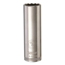Deep Length Socket, 1/2 in, 11/16 in, 12 Points