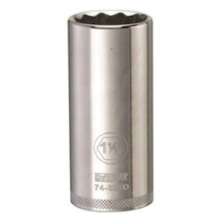 Deep Length Socket, 1/2 in, 1-1/16 in, 12 Points