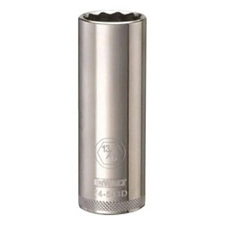 Deep Length Socket, 1/2 in, 13/16 in, 12 Points