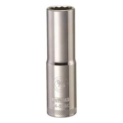Deep Length Socket, 1/2 in, 9/16 in, 12 Points