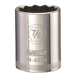Socket, 1/2 in Hex Drive, 7/8 in, 12 Points