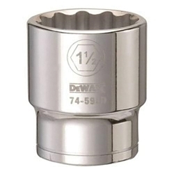 Socket, 3/4 in, 1-1/2 in, 12 Points