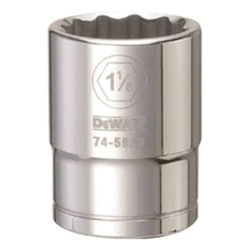 Socket, 3/4 in, 1-1/8 in, 12 Points