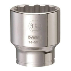 Socket, 3/4 in, 1-11/16 in, 12 Points