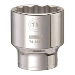 Socket, 3/4 in, 1-13/16 in, 12 Points