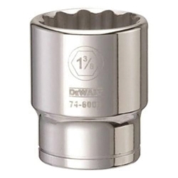 Socket, 3/4 in, 1-3/8 in, 12 Points